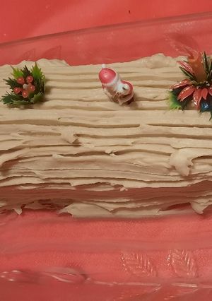 Une photo de Bûche à la crème de marron 🎄