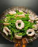 Mực xào bông hẹ