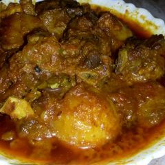 A picture of Mutton curry.