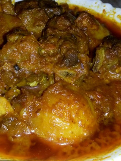 A picture of Mutton curry.