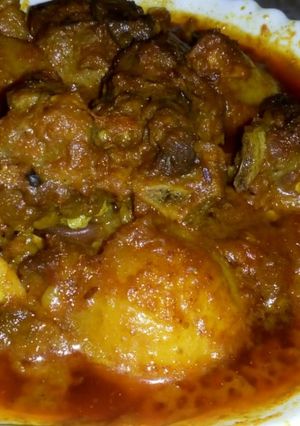 A picture of Mutton curry.