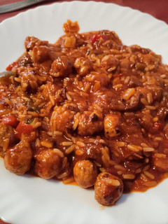 Una foto de Albondiguitas con calamares