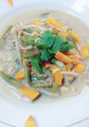 Foto resep Sayur 3 serangkai ala rumahan (toge,kacangpanjang,dan wortel)