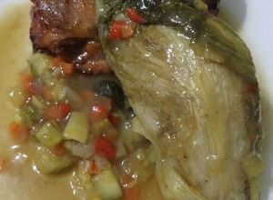 Una foto de Cogollo de lechuga al horno