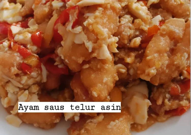 Siap Saji Ayam Saus Telur Asin Ala Restoran