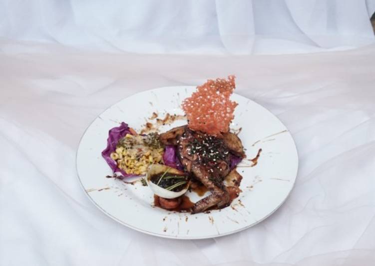 Roasted chicken honey spicy