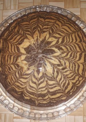 عکسی از دستور کیک زبرا برای نوروز