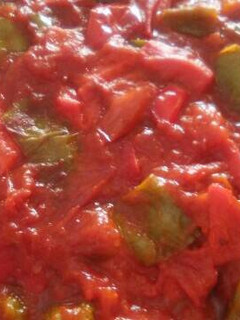 Una foto de Pisto de pimientos