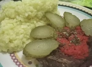 Una foto de Hamburguesas veganas de porotos negros y champis (🌱)