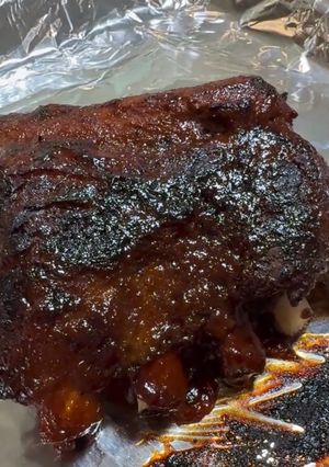 Hình của món Sườn BBQ Slow cooker.
