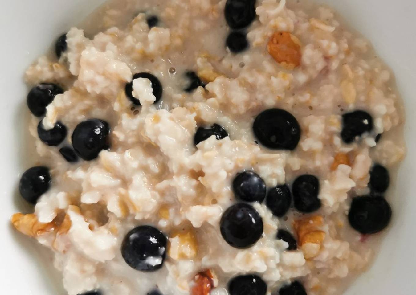 Avena con blueberries y nueces (deskfast 1)