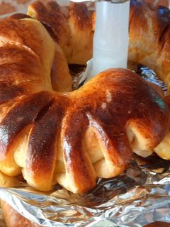 صورة لوصفة خبيزات بحشوة الدجاج والخضار 😋😋