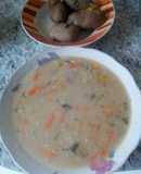 Sopa de crema de alverja