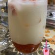 Korean strawberry milk latte