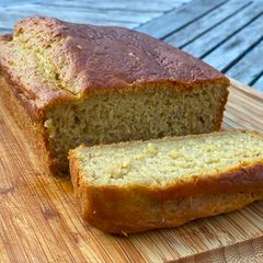 A picture of Poor Man's Bread - vegan jackfruit cake.