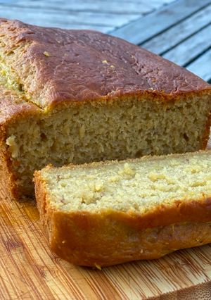 A picture of Poor Man's Bread - vegan jackfruit cake.