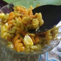 A picture of Colourful pasta.