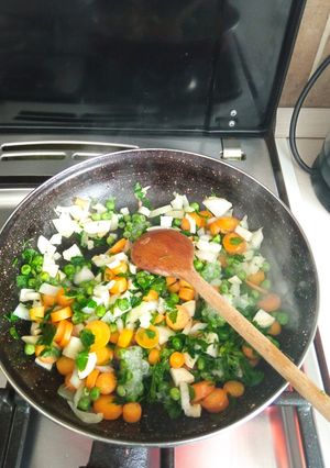 Zöldséges rizs recept fotója
