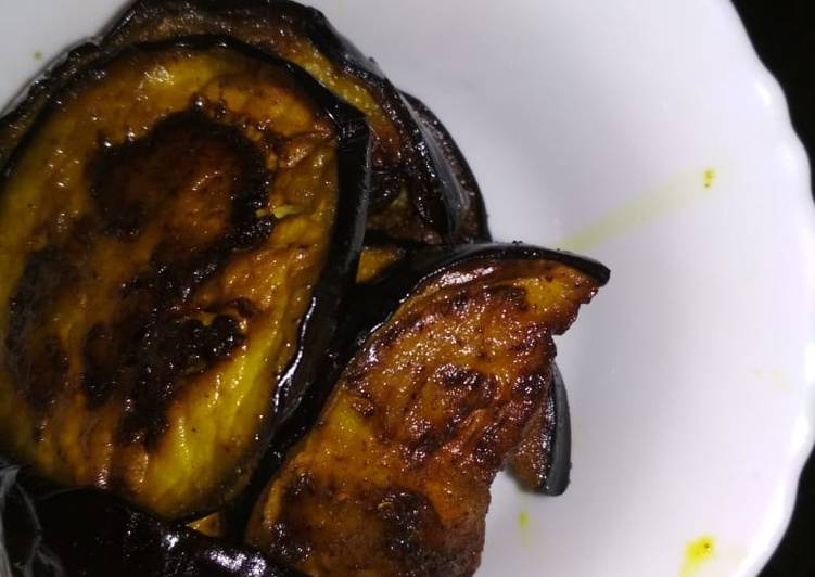 Simple brinjal fry