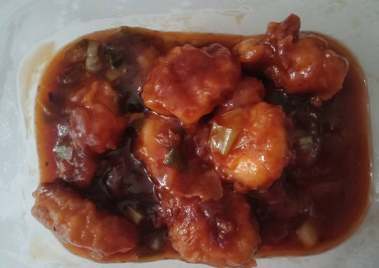 Udang Saus Bistik Sederhana