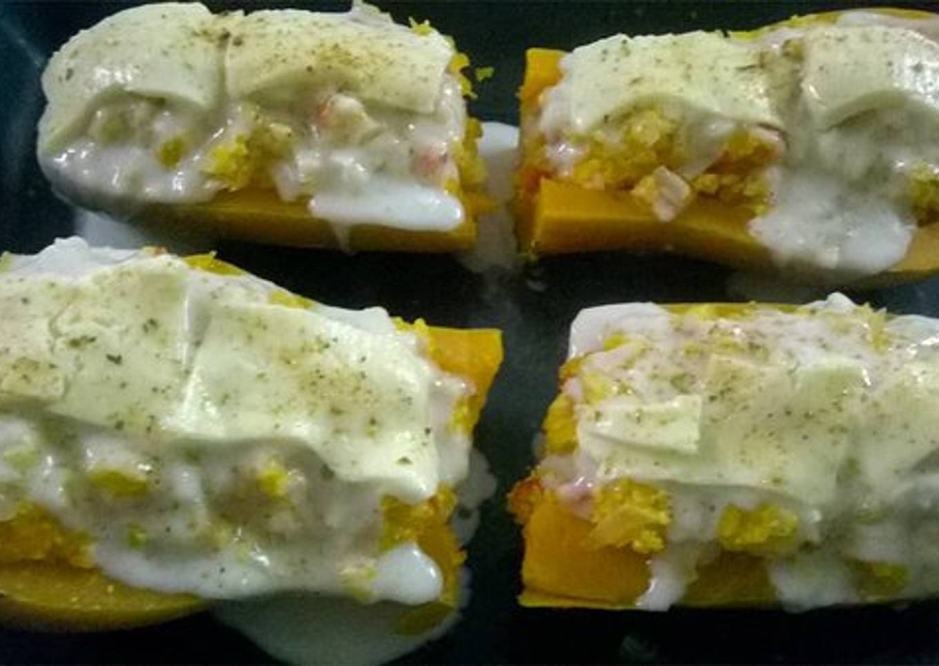 Calabacitas rellenas (vegetarianas)