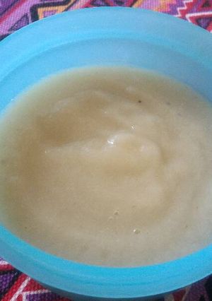 Foto resep Cemilan MPASI 7 bulan Puree pear pisang