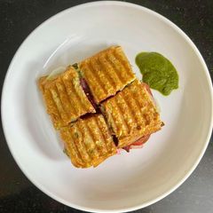 A picture of No Bread 🍞 Healthy Mumbai Sandwich (High Protein).