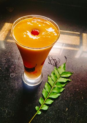 A picture of Sugar Free Mango Lassi Healthy Mango Lassi 😋.