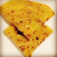 A picture of #MyKenyanTraditionalDish Pumpkin/cinnamon chapatis.