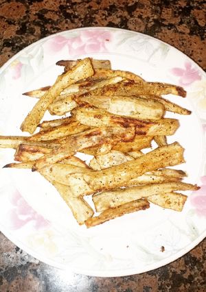 صورة لوصفة بطاطس حلوة في الفرن patate douce frites