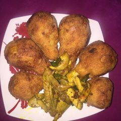A picture of Fish potato drumstick.