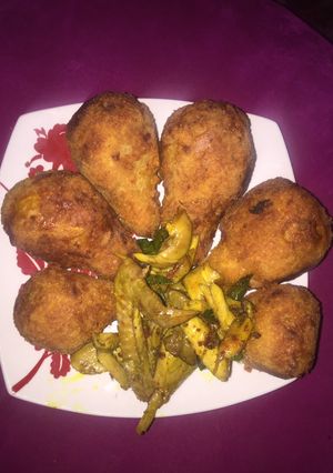 A picture of Fish potato drumstick.