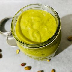 Homemade Pistachio Cream A picture of Homemade Pistachio Cream.