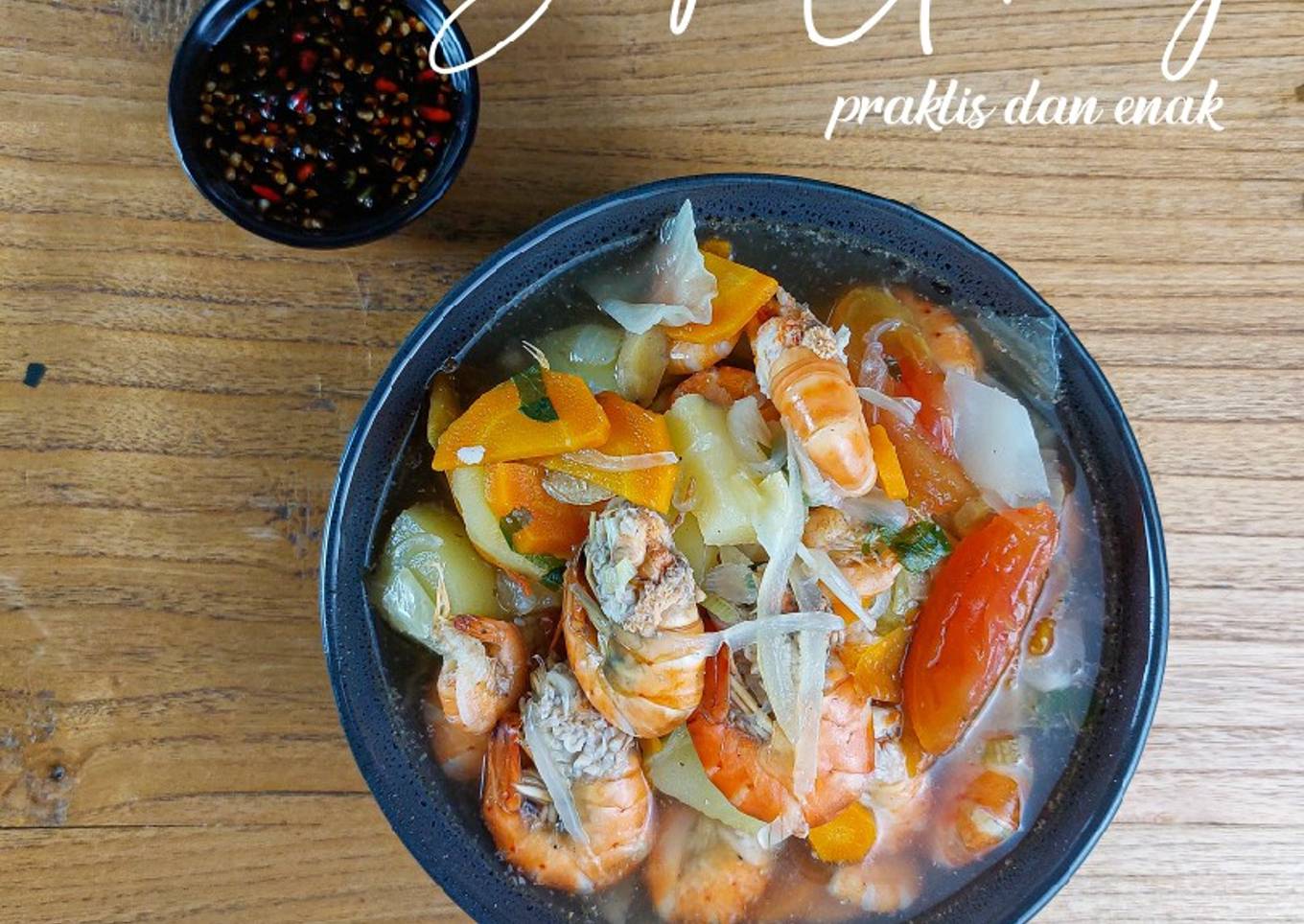 Sup Udang Sayur praktis