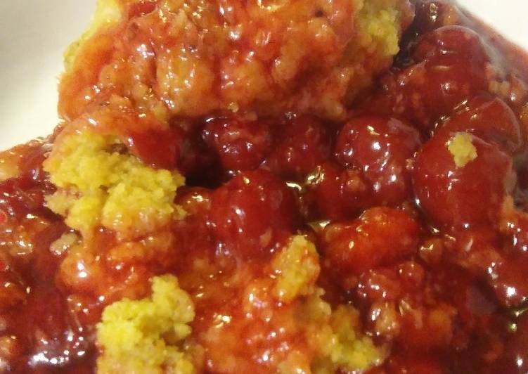 Simple Way to Prepare Super Quick Homemade Easy crockpot cherry cobbler