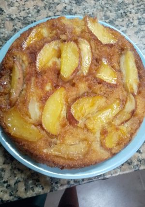 Una foto de Torta de manzana invertida