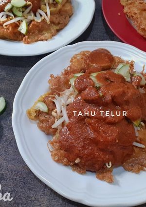 Foto resep Tahu Telur sambal kacang