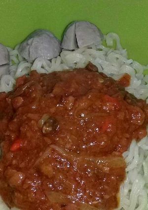 Foto resep Mie Instan Bolognese