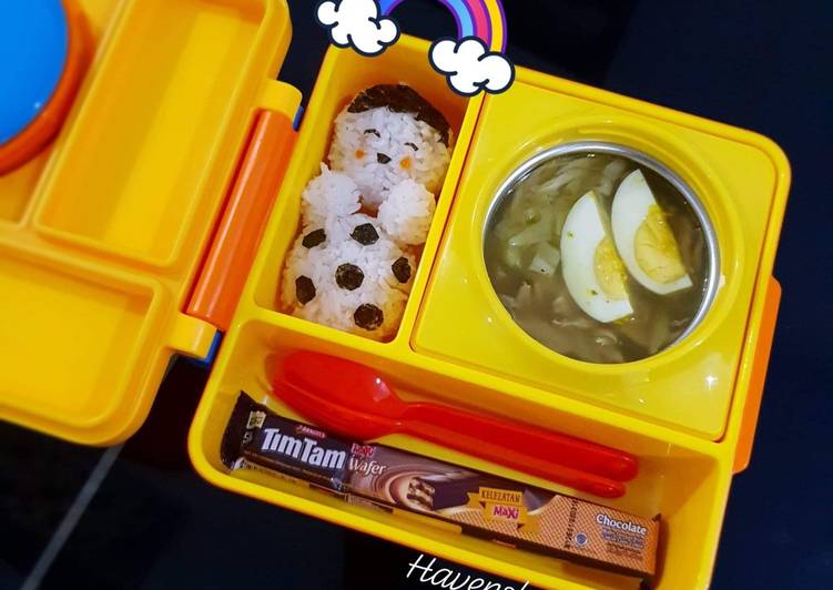 Cara Gampang Menyiapkan Lunchbox soto ayam, Bisa Manjain Lidah