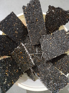A picture of Black sesame Chikki.