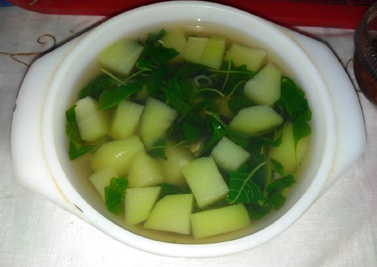 Resep Sayur bening bayam labu, Enak