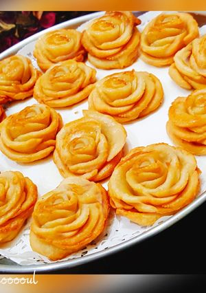 صورة لوصفة حلى الورود  المعسلة - Sweet Rose Flower