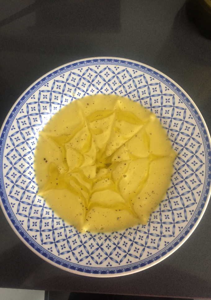 Una foto de Crema de calabacines