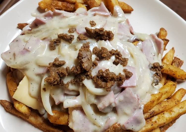 Bagaimana Membuat #34 Turkey Bacon Poutine yang Menggugah Selera