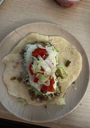 Taco házi tortillával recept fotója