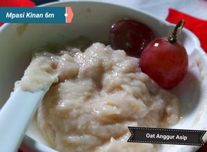 Foto resep Mpasi Oat Anggur ASIP