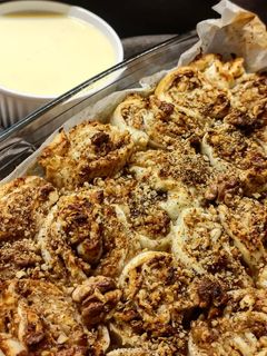 Almás-diós csiga leveles tésztából 🍎 recept fotója