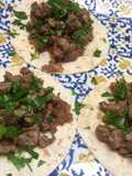 Tacos de asada de ternera