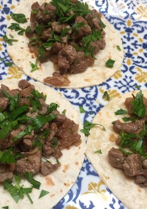 Una foto de Tacos de asada de ternera