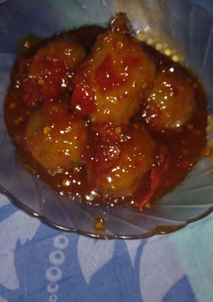 Foto resep Bakso Pedas Mains